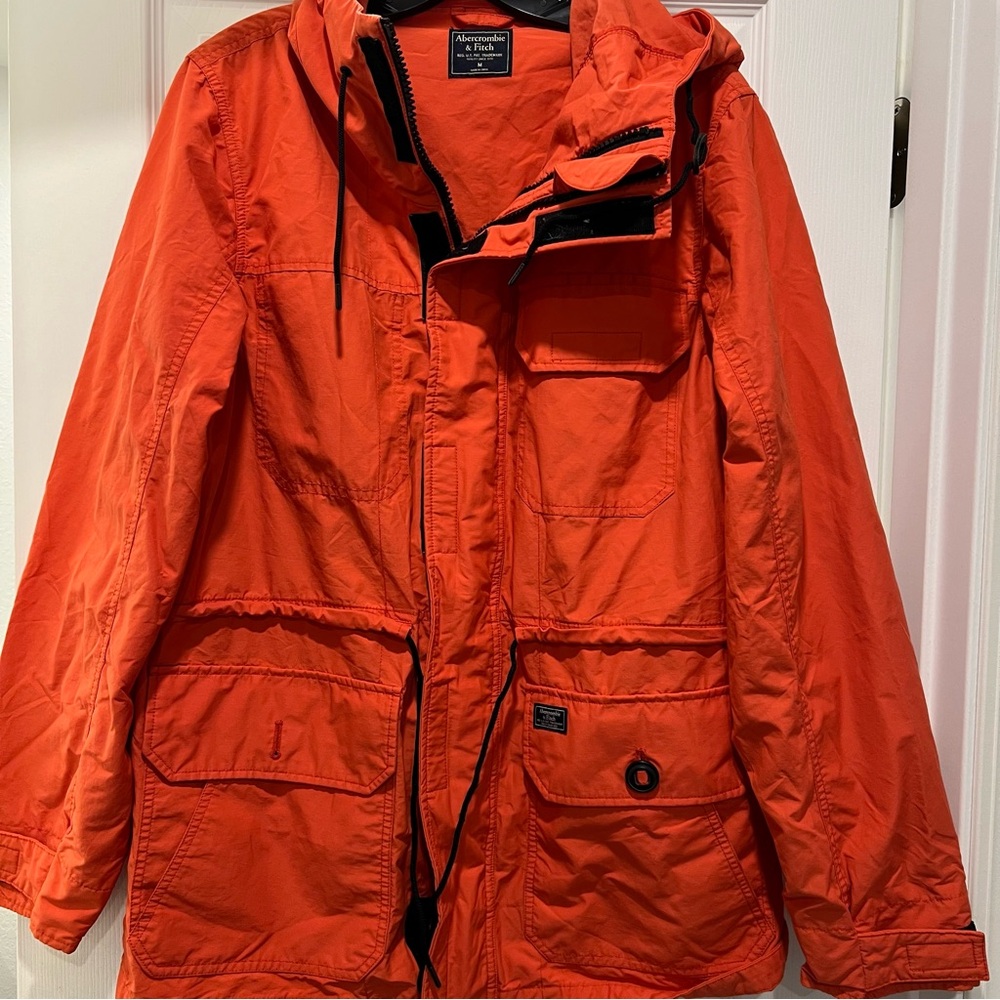Abercrombie & Fitch Mens Cargo Rain jacket